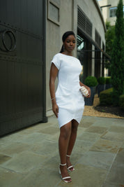 Pleated Linen Dress
