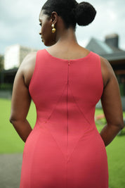 Tailored Contour Resort Maxi Dress (Brick)