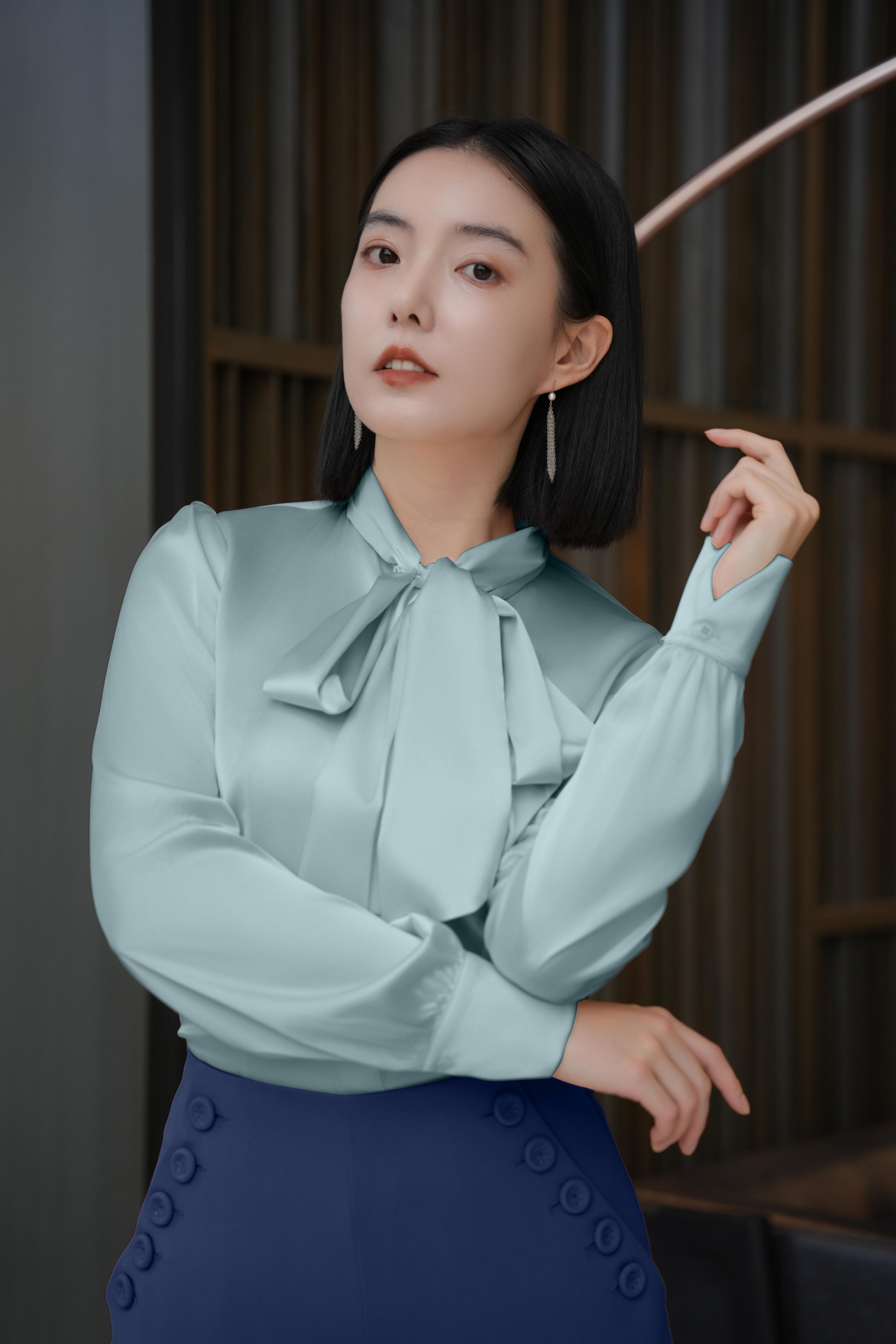 Bow-Tie Blouse (Teal)