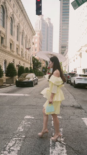 Layered two-piece dress (Lemon) Mini