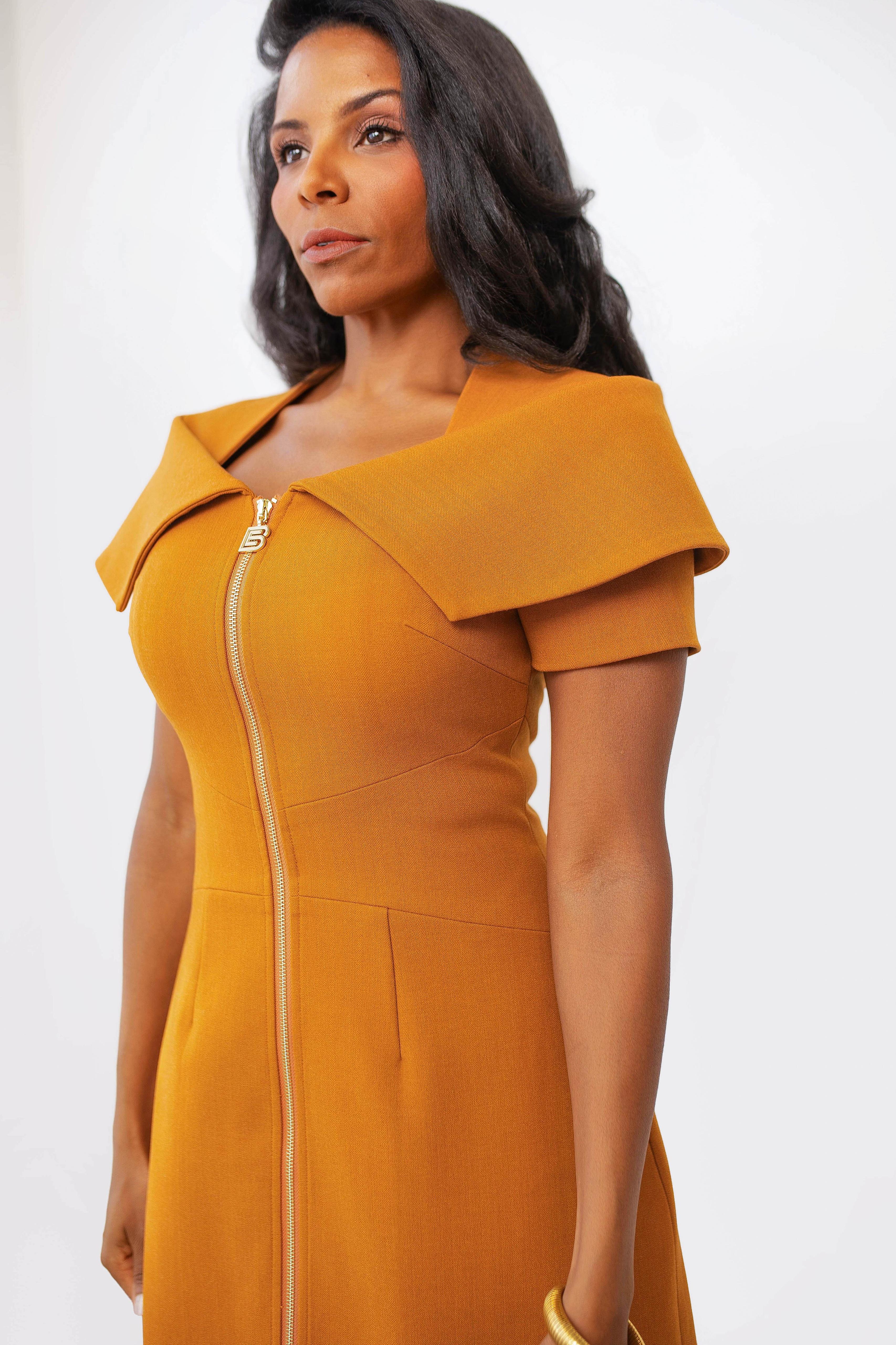Solene Mini Dress (Honey)