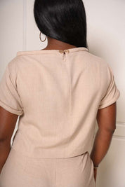 Elara Crop Set (Biege)
