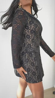 Mira Lace Dress (Black)